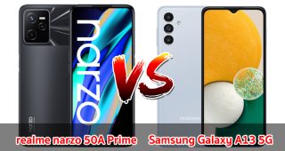 เปรียบเทียบ realme narzo 50A Prime VS Samsung Galaxy A13 5G ปี 2022 ส่วนต่าง 1,500 บาท รุ่นไหนดี รุ่นไหนคุ้มสุด มาเช็กกันเลย!