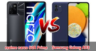 เปรียบเทียบ realme narzo 50A Prime VS Samsung Galaxy A03 ปี 2022 สเปกครบครัน ราคาเบา ๆ รุ่นไหนดี มาดูกันเลย!