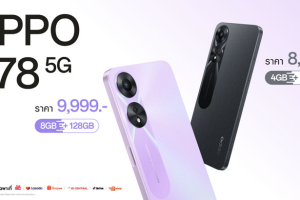 OPPO A78 5G สมาร์ตโฟน 5G อัพสนุกให้สุดสปีด ในราคา 9,999 บาท