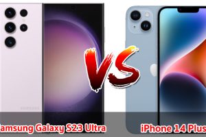 เปรียบเทียบ Samsung Galaxy S23 Ultra VS iPhone 14 Plus ปี 2023 รุ่นต่างค่าย สเปกครบครัน เลือกรุ่นไหนดี มาดูกัน!