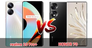 เปรียบเทียบ realme 10 Pro+ VS HONOR 70 ปี 2023 จอใหญ่ แบตอึด กล้องสวย รุ่นไหนคุ้มสุด มาเช็กกันเลย