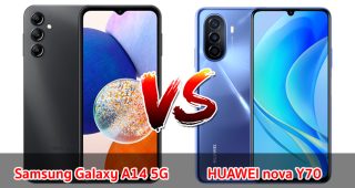 เปรียบเทียบ Samsung Galaxy A14 5G VS HUAWEI nova Y70 ปี 2023 จอใหญ่ กล้องสวย แบตเยอะ เลือกรุ่นไหนดี มาเช็กกัน