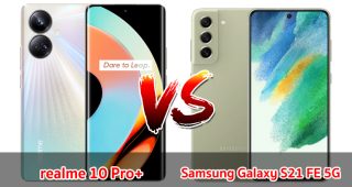 เปรียบเทียบ realme 10 Pro+ VS Samsung Galaxy S21 FE 5G ปี 2023 จอต่างไซส์ สเปกครบเครื่อง รุ่นไหนคุ้มสุด มาดูกันเลย