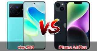 เปรียบเทียบ vivo X80 VS iPhone 14 Plus ปี 2023 รุ่นต่างค่าย สเปกตอบโจทย์ เลือกรุ่นไหนดี มาดูกันเลย