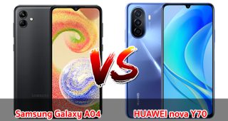 เปรียบเทียบ Samsung Galaxy A04 VS HUAWEI nova Y70 ปี 2023 รุ่นต่างค่าย สเปกตอบโจทย์ เลือกรุ่นไหนดี มาเช็กกันเลย