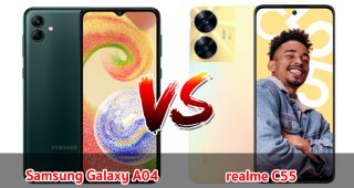 เปรียบเทียบ Samsung Galaxy A04 VS realme C55 ปี 2023 จอใหญ่ แบตเยอะ รุ่นไหนดี มาเช็กกัน