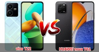 เปรียบเทียบ vivo Y22 VS HUAWEI nova Y61 ปี 2023 สเปกตอบโจทย์ ราคาไม่แพง รุ่นไหนคุ้มสุด มาเช็กกันเลย
