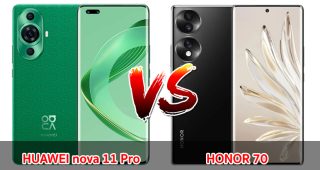 เปรียบเทียบ HUAWEI nova 11 Pro VS HONOR 70 ปี 2023 จอใหญ่ สเปกครบ รุ่นไหนดี มาเช็กกันเลย
