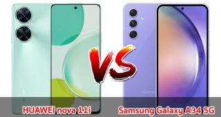 เปรียบเทียบ HUAWEI nova 11i VS Samsung Galaxy A34 5G ปี 2023 สเปกครบครัน รุ่นไหนดี รุ่นไหนเด่น มาเช็กกันเลย