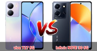 เปรียบเทียบ vivo Y27 5G VS Infinix NOTE 30 5G ปี 2023 สเปกครบครัน ราคาไม่แพง รุ่นไหนคุ้มสุด มาดูกันเลย